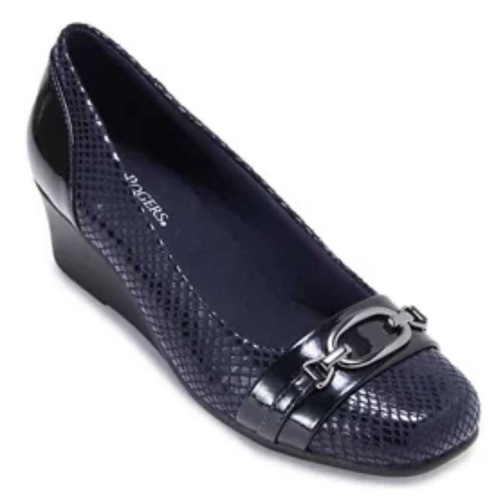 SALE NIB Kim Rogers Ultra Comfort Technology. Maila Blk, SZ. 9 dress flat/wedges